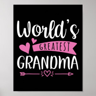 Affiche Grand-mère Fête des mères Plus grand desig de gran