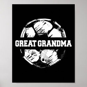 Affiche Grand-mère footballeuse Grand-mère footballeuse Ll