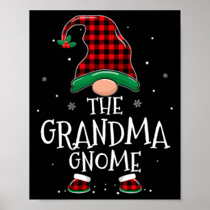 Affiche Grand-mère Gnome Xmas Famille Correspondances Jeu