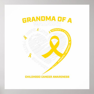 Affiche Grand-mère Grandson Petite-fille Cadeau pour enfan