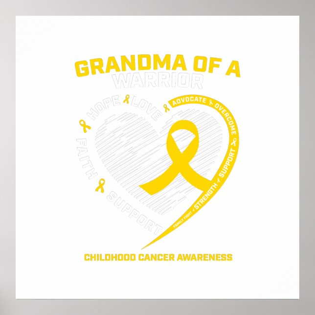 Affiche Grand-mère Grandson Petite-fille Cadeau pour enfan (Devant)