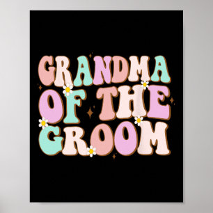 Affiche Grand-Mère super De La Wedding shower Groom Grand-