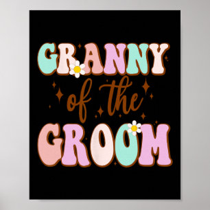 Affiche Grand-Mère super Du Wedding shower Groom De Gro
