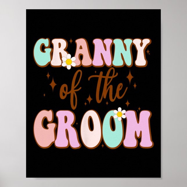 Affiche Grand-Mère super Du Wedding shower Groom De Gro (Devant)