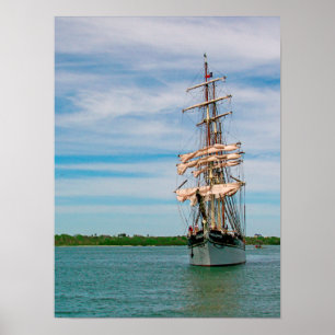Affiche Grand navire Elissa