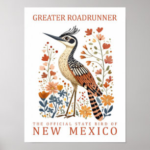 Affiche Grand Oiseau du Nouveau-Mexique USA