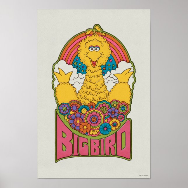 Affiche Grand Oiseau | Psychedelique (Devant)