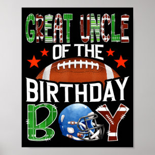 Affiche Grand Oncle Du Match De Football De La Fête Du Gar