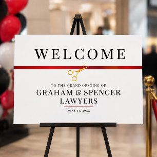 Affiche Grand Opening Welcome Sign