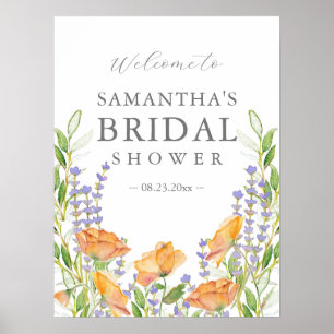 Affiche Grand panneau de bienvenue pour une baby shower de