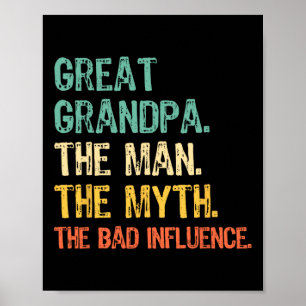 Affiche Grand Papy L'Homme Le Mythe D Influence Drôle R