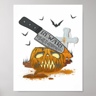 Affiche Grand-parents Funny Halloween Party