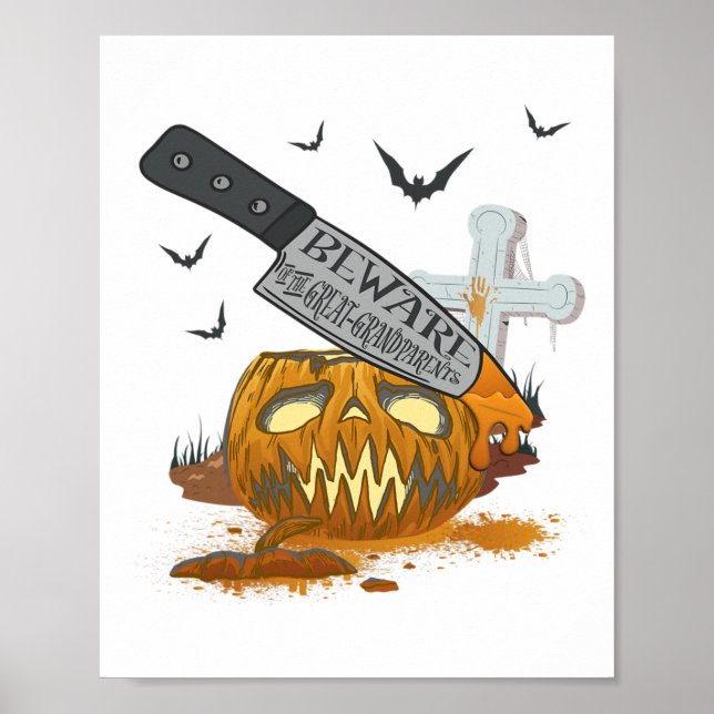 Affiche Grand-parents Funny Halloween Party (Devant)