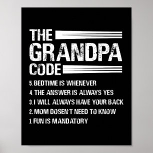Affiche Grand-père amusant, le grand-père du grand-père du