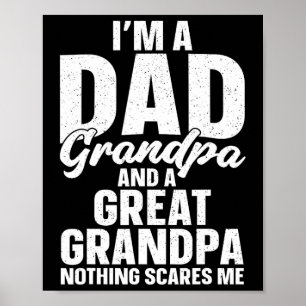 Affiche Grand-Père Art Pour Grand-Père Hommes Grandp