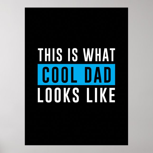 Affiche Grand-père Cadeau | Papa Cool ressemble (Devant)