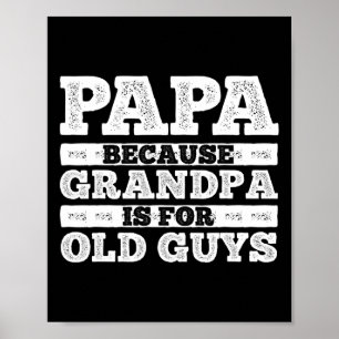 Affiche Grand-Père cool Papi Art Pour Hommes Grand-Père Pa