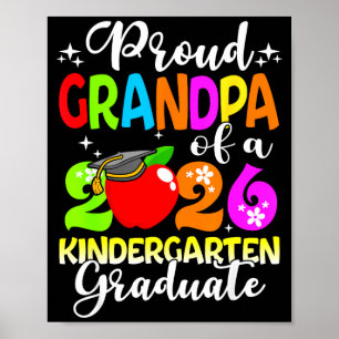 Affiche Grand-père drôle et fier d'une classe de maternell