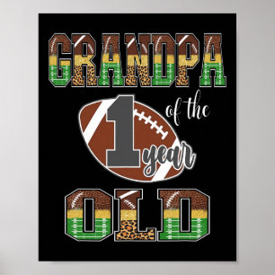 Affiche Grand-père du footballeur de 1 an 1re année Down B