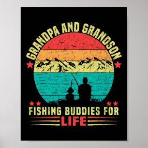 Affiche Grand-Père Et Grand-Fils Épouses De Pêche À Vie 1