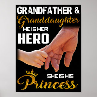 Affiche Grand-père et petite-fille