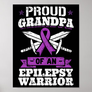 Affiche Grand-père guerrier de l'épilepsie Trouble de cris