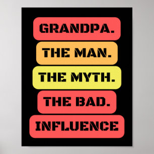 Affiche grand-père l'homme le mythe la mauvaise influence
