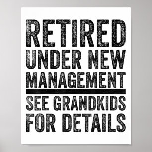 Affiche Grand-père Papa Retraité Hommes Meilleure retraite
