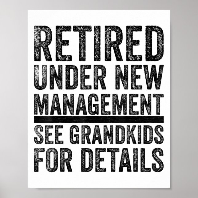 Affiche Grand-père Papa Retraité Hommes Meilleure retraite (Devant)