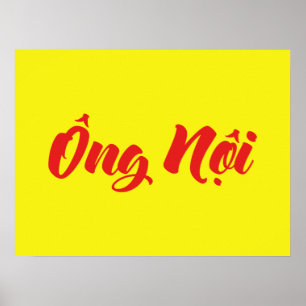 Affiche Grand-père paternel vietnamien - Ông Nội