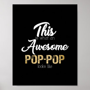 Affiche grand-père pop pop extraordinaire