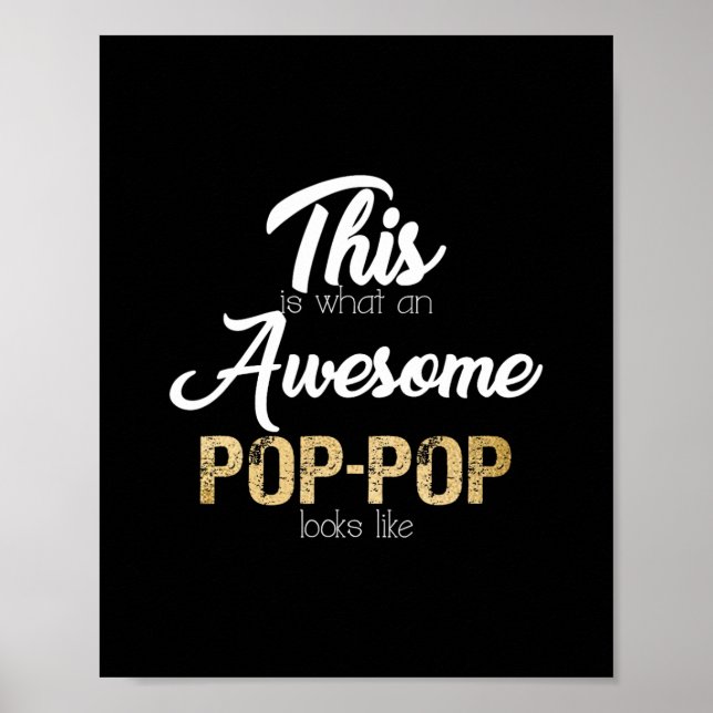Affiche grand-père pop pop extraordinaire (Devant)