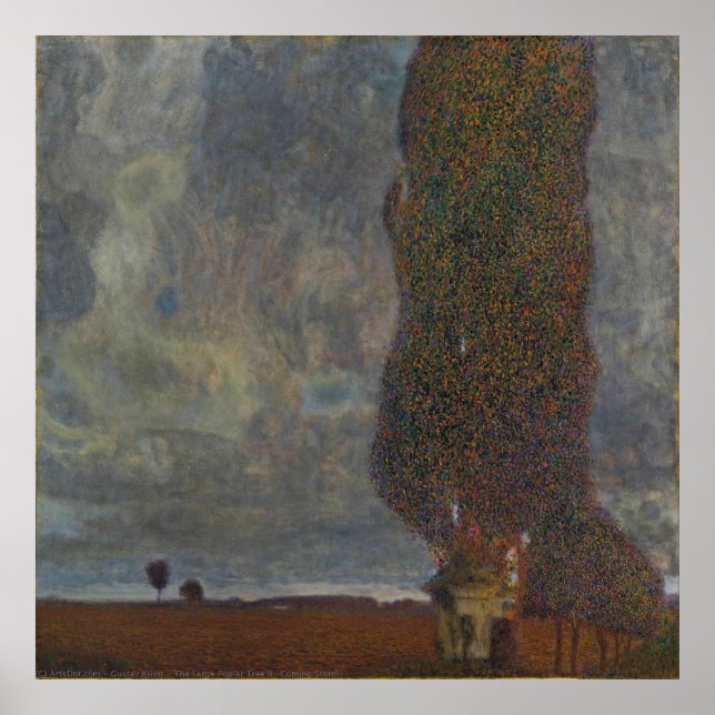 Affiche Grand peuplier II — Gustav Klimt (1903) (Devant)
