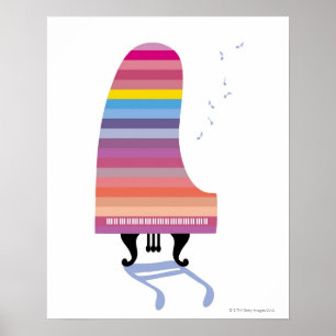 Affiche Grand piano du Colorful