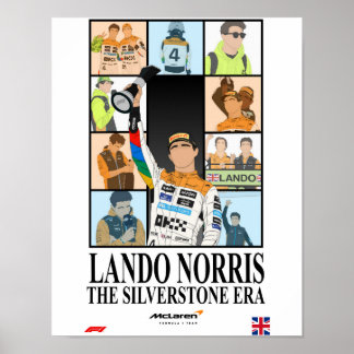 Affiche Grand Prix britannique Lando Norris