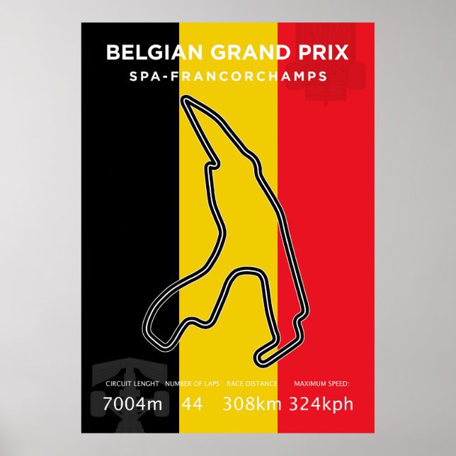 Affiche Grand Prix de Belgique (Devant)