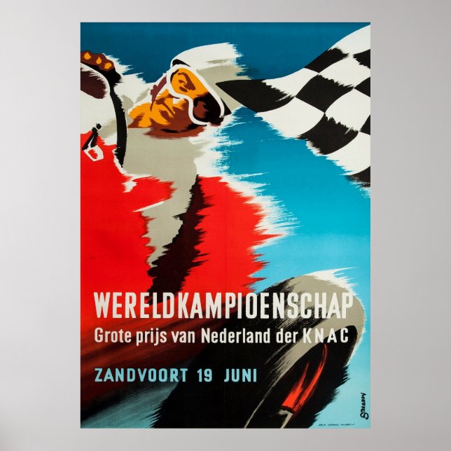 Affiche Grand prix de Monaco 1969 (Devant)