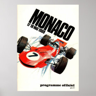 Affiche Grand prix de Monaco 1969