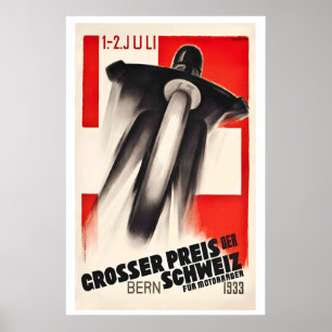 Affiche Grand Prix de Suisse Circuit des Nations Berne 193