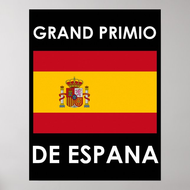Affiche Grand Prix d'Espagne (Devant)