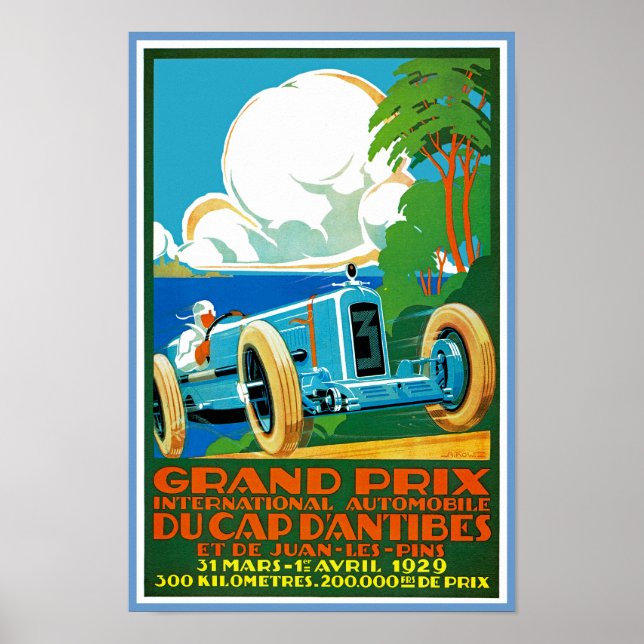 Affiche Grand Prix du Casquette d'Antibes (Devant)