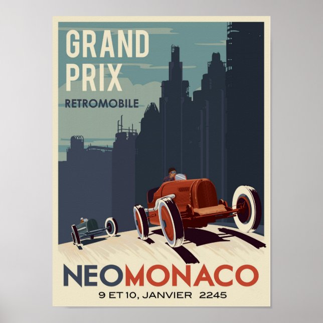 Affiche Grand Prix Retromobile (Devant)
