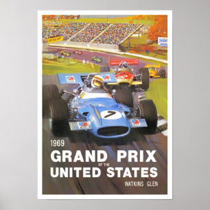 Affiche Grand Prix Watkins Glen 1969