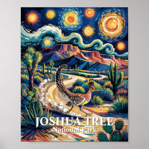 Affiche Grand Roadrunner de Joshua Tree Nuit Van Gogh Pers
