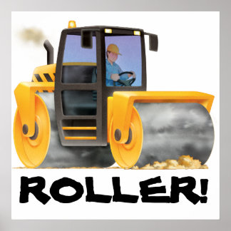 Affiche GRAND rouleau de construction pour enfants