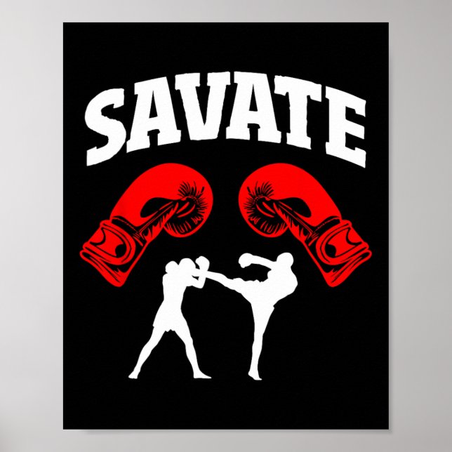 Affiche Grand Savate Boxing Design Kick Mixed martial art  (Devant)