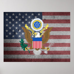 Affiche Grand sceau des États-Unis