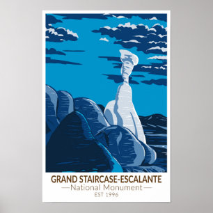 Affiche Grand Staircase Escalante Monument National de l'U
