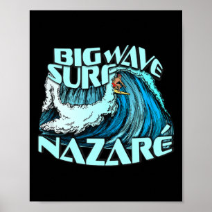 Affiche Grand surfeur de vagues 100 pieds de vague surf Na