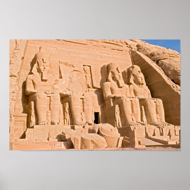 Affiche Grand Temple d'Abou Simbel - Ramses II - Egypte (Devant)